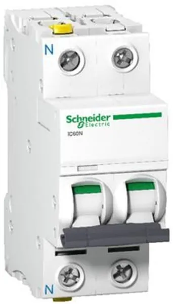 Schneider Electric Acti9 iC60N 1P-N 4A Double terminal C-curve 6/10kA 230V Width 36mm