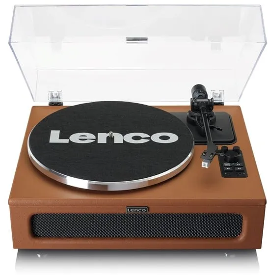 Lenco LS-430BK - Turntable with 4 built-in speakers - Brown - Turntable Brown