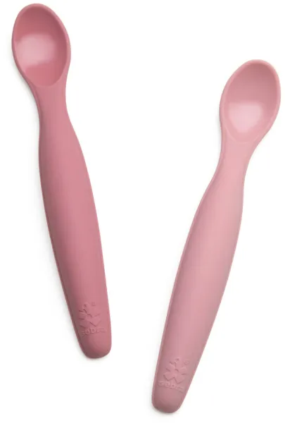 Silicone spoon set, long - blossom pink