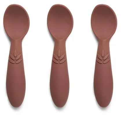 Nuuroo Ella silicone spoons 3-pack - Mahogany